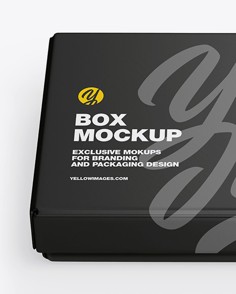 Matte Gift Box Mockup