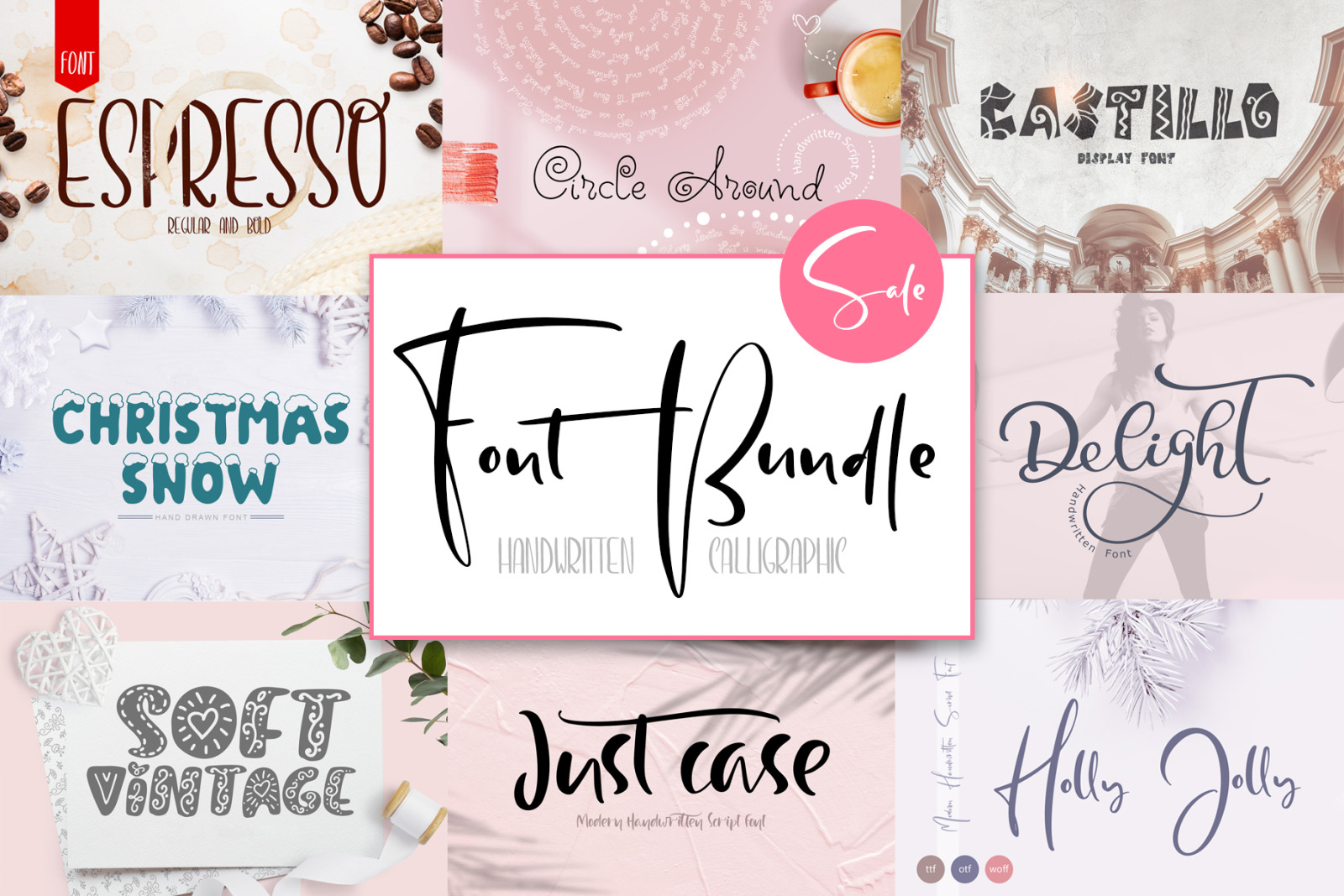 Font Bundle Handwritten Calligraphic