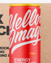 Kraft Box With Matte Can Mockup