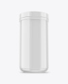 Glossy Protein Jar Mockup