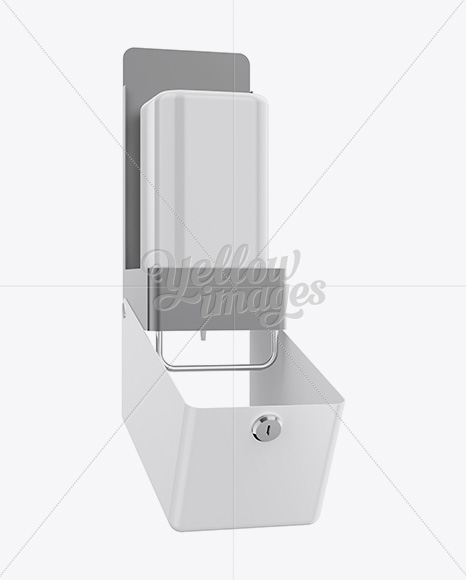 Open Soap Dispenser Mockup - Halfside View