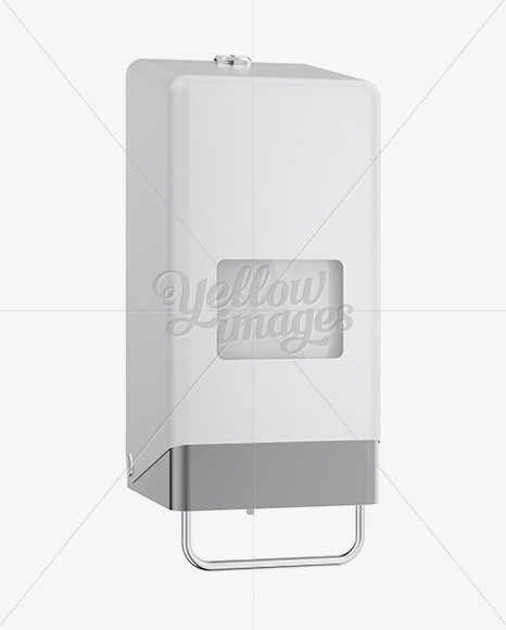 Soap Dispenser Mockup - Halfside View