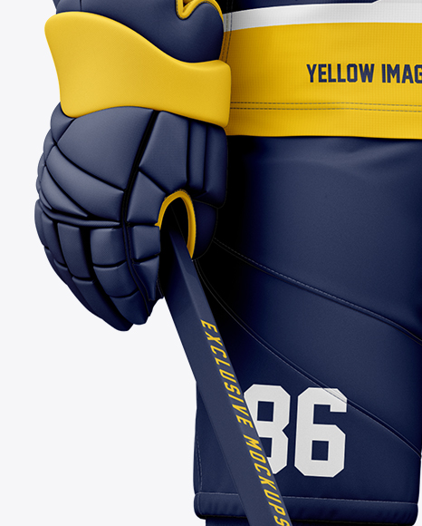 Men’s Full Ice Hockey Kit mockup (Hero Shot)