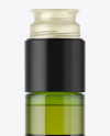 250ml Green Glass Olive Oil Bottle Mockup