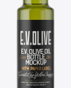 250ml Green Glass Olive Oil Bottle Mockup