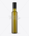 250ml Antique Green Glass Bottle with Olive Oil Mockup