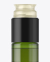 250ml Green Glass Olive Oil Bottle Mockup