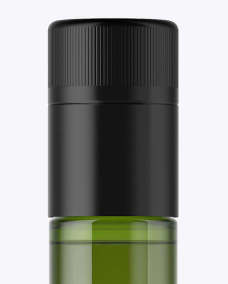 250ml Green Glass Olive Oil Bottle Mockup