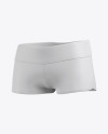 Women's Fitness Shorts Mockup - Halfside View