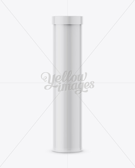 Plastic Tube Mockup - Front View