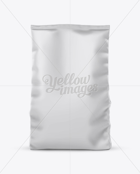 Matte Stand-up Bag Mockup - Front View