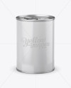 Tin Can With Pull Tab Mockup (High-Angle Shot)