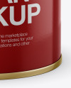 Tin Can With Pull Tab Mockup (High-Angle Shot)