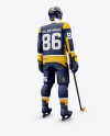 Men’s Full Ice Hockey Kit mockup (Hero Back Shot)