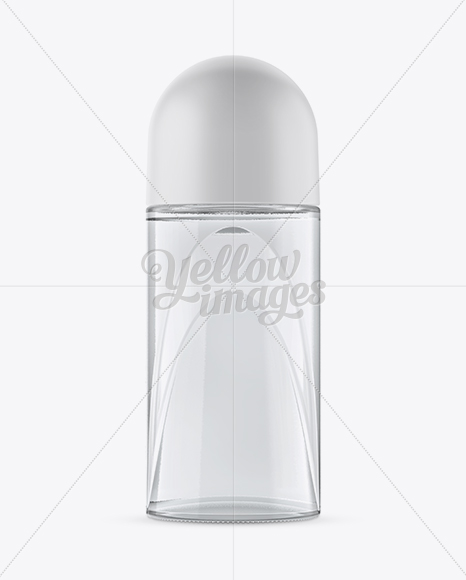 Clear Glass Roll-On Deodorant Mockup