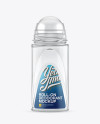 Clear Glass Roll-On Deodorant Mockup