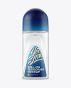 Clear Glass Roll-On Deodorant Mockup