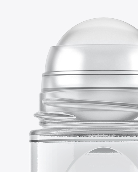 Clear Glass Roll-On Deodorant Mockup