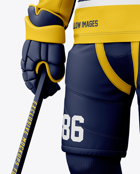 Men’s Full Ice Hockey Kit mockup (Half Side View)