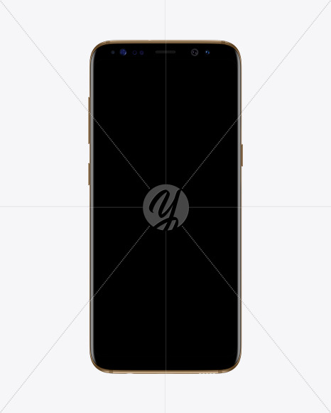 Maple Gold Samsung Galaxy S8 Phone Mockup