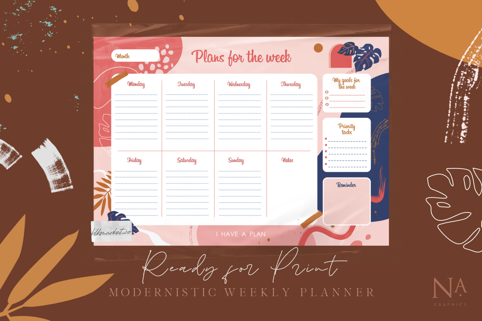 Modernistic Weekly Planner Modernistic Weekly Planner