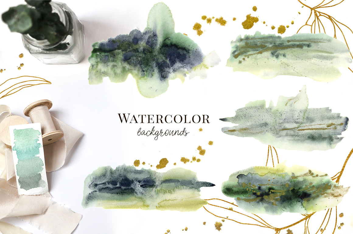 Olives. Watercolor collection
