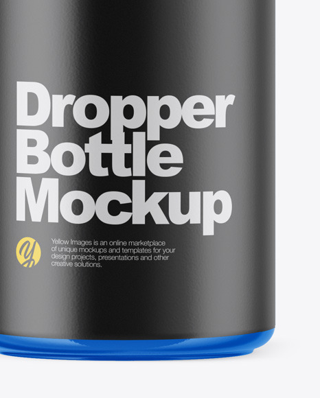 Glossy Dropper Bottle Mockup