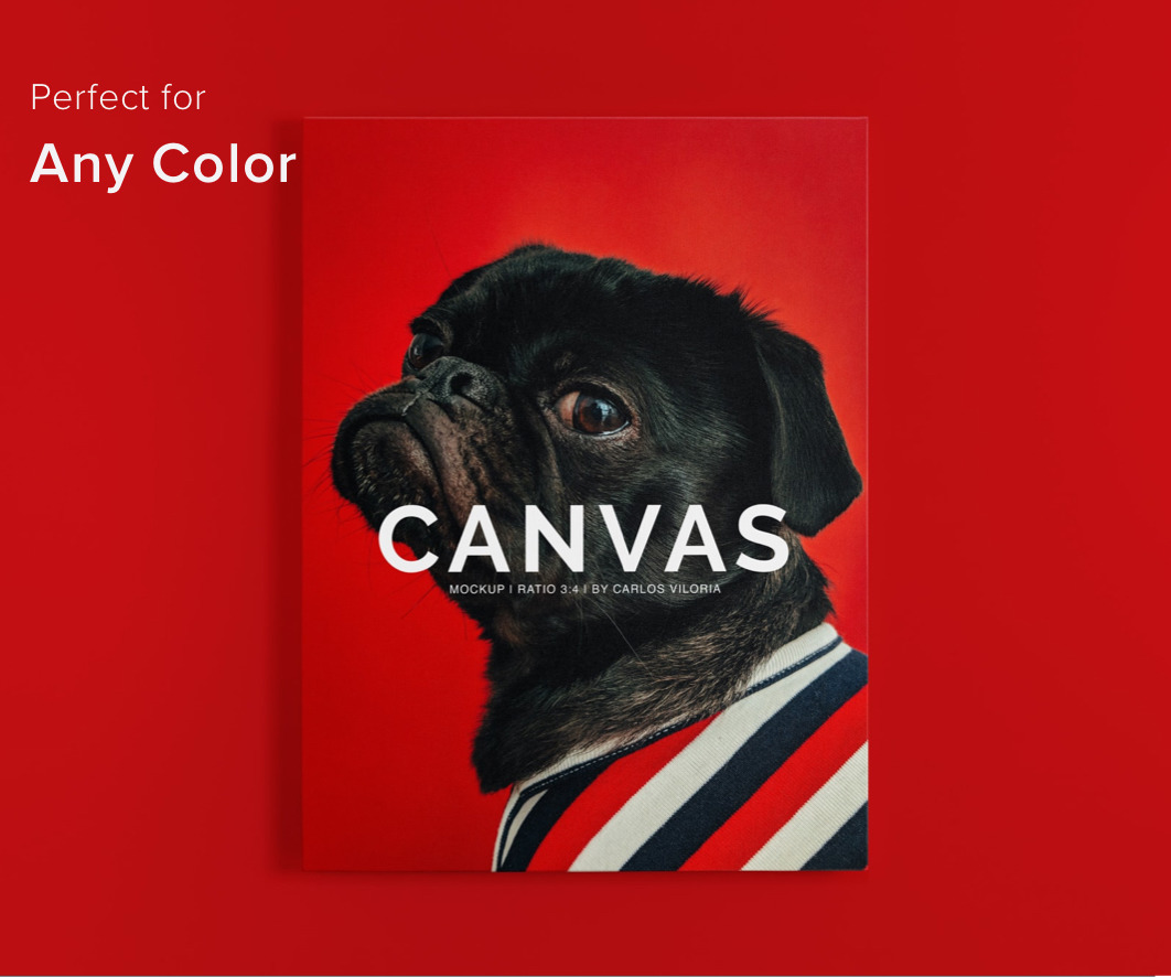 Portrait Canvas Ratio 3x4 Mockup Portrait Canvas Ratio 3x4 Mockup