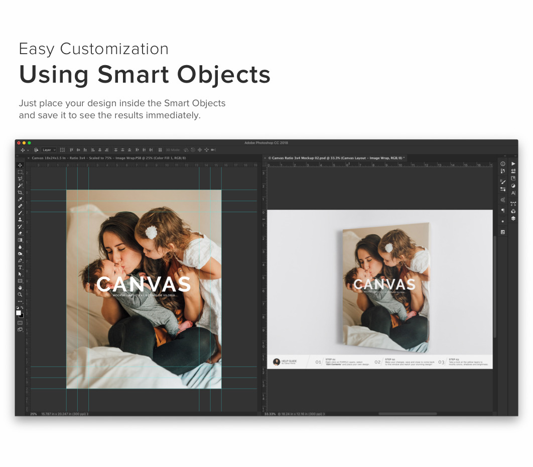 Portrait Canvas Ratio 3x4 Mockup Portrait Canvas Ratio 3x4 Mockup