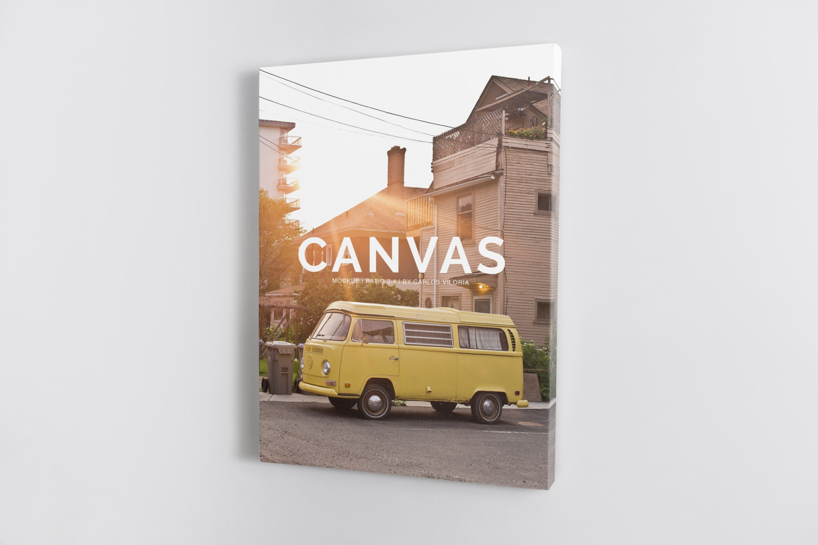 Portrait Canvas Ratio 3x4 Mockup