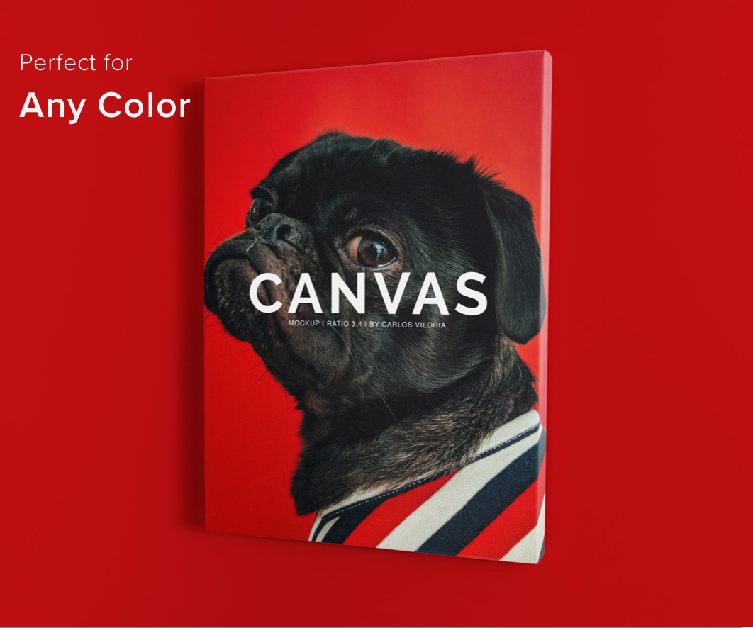 Portrait Canvas Ratio 3x4 Mockup Portrait Canvas Ratio 3x4 Mockup