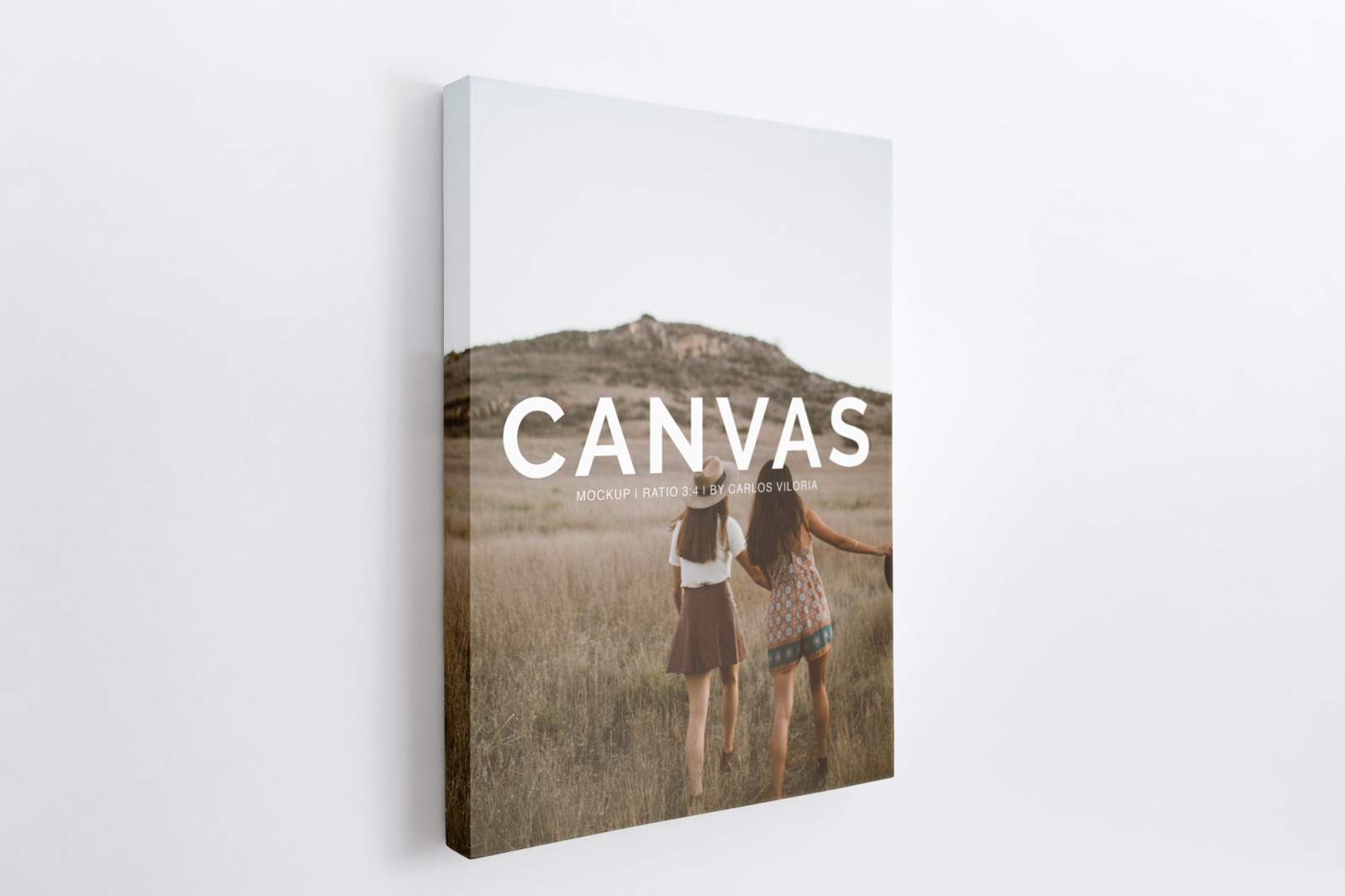 Portrait Canvas Ratio 3x4 Mockup