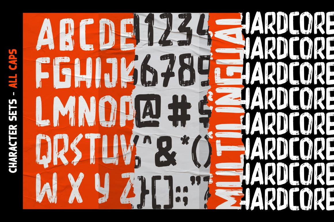 Hardcore Font Hardcore Font