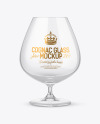 Clear Cognac Glass Mockup