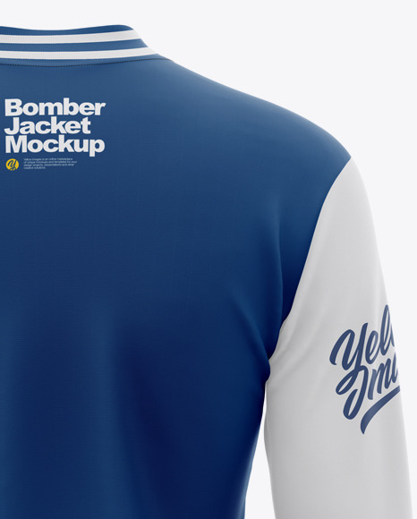 Women’s Long Sleeve Bomber Jacket Mockup - Back View