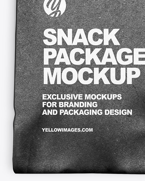 Kraft Package w/ Croissant Mockup