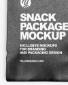 Kraft Package w/ Croissant Mockup