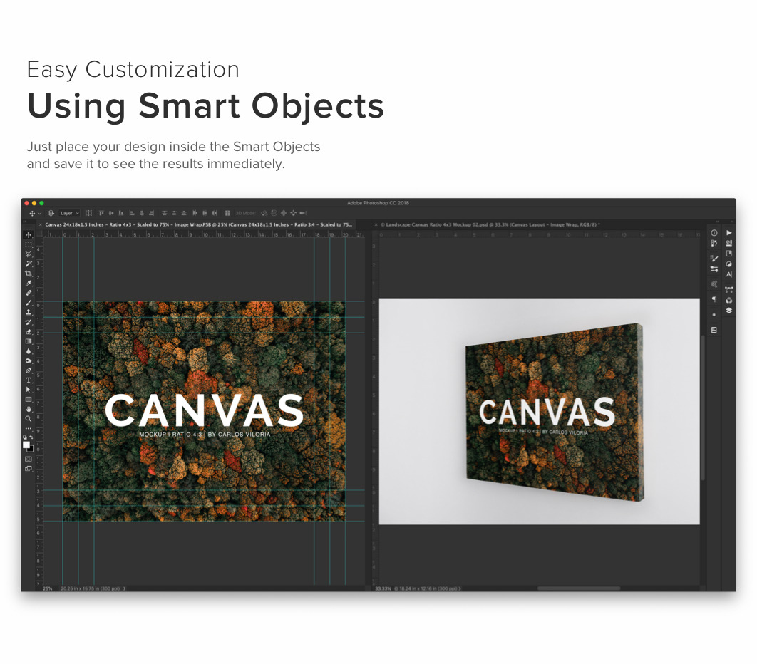 Landscape Canvas Ratio 4x3 Mockup Landscape Canvas Ratio 4x3 Mockup