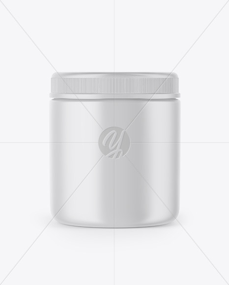 Matte Cosmetic Jar Mockup