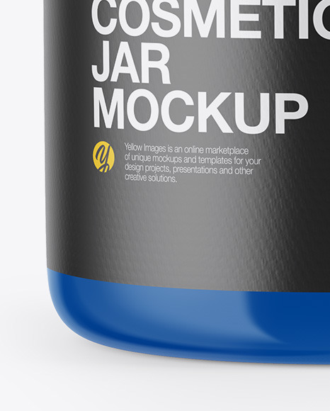 Glossy Cosmetic Jar Mockup