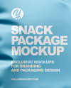 Metallic Snack Package Mockup