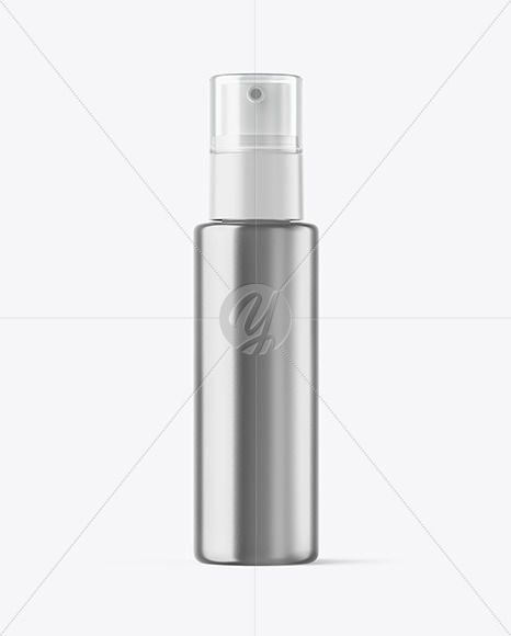 Metallic Cosmetic Bottle Mockup