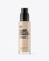 Clear Cosmetic Pump Bottle Mockup