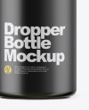 Frosted Amber Dropper Bottle Mockup