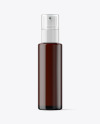 Amber Cosmetic Pump Bottle Mockup