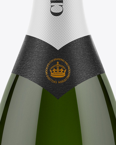 Champagne Bottle Mockup