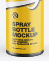 Matte Spray Bottle Mockup