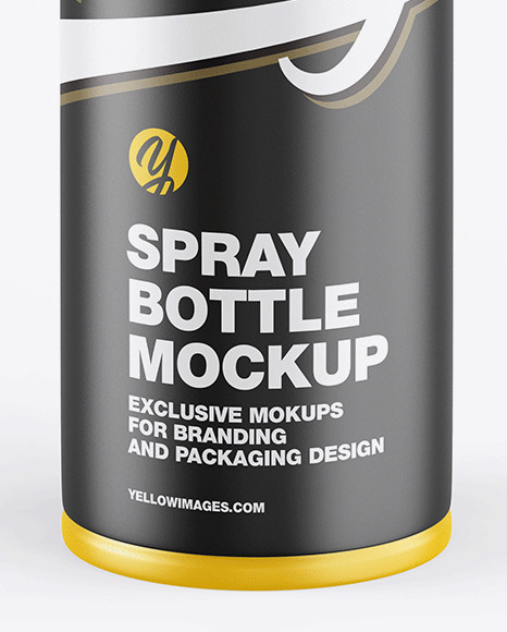 Matte Spray Bottle Mockup