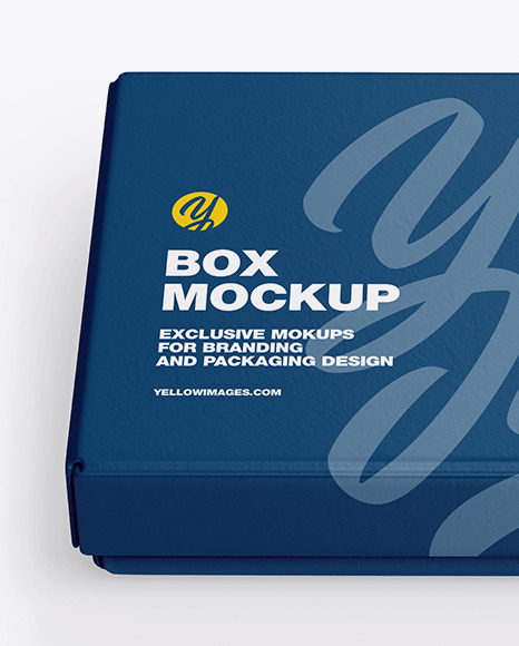 Textured Gift Box Mockup