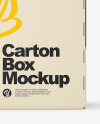 Carton Box Mockup